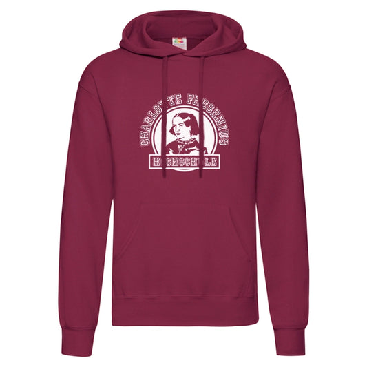 Hoodie “Charlotte Fresenius” Unisex, burgundy